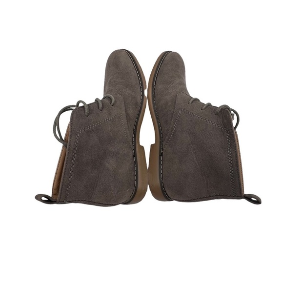 Metro Charm Gray Suede Lace Up Ankle Boots Size 7 Men’s - Picture 7 of 10